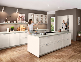 Skandinavische Küche Nordic 788 – helle Fronten, minimalistisches Design und viel Stauraum