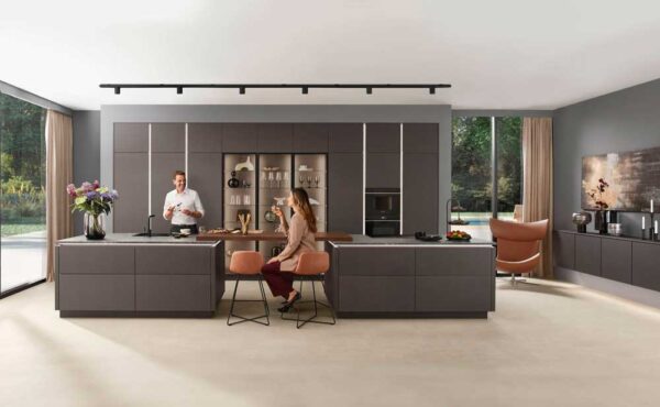 Coffeefarbene Küche