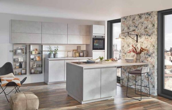 Küche: Beton-Sandnachbildung